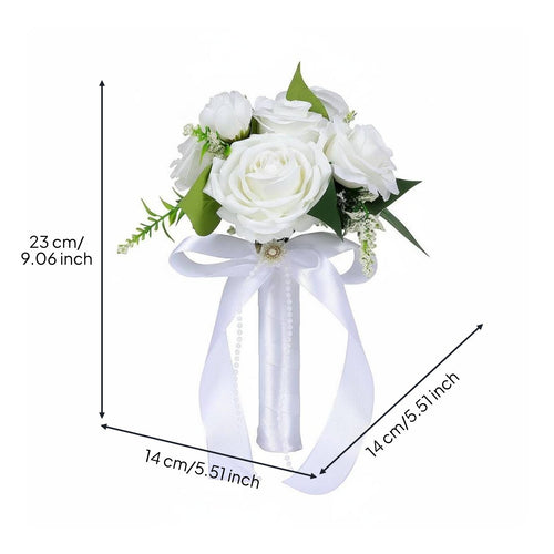Bridal Floral Arrangement Long-Lasting Handheld Wedding Flowers Realistic Look