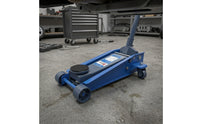 Gearbox Jack with Chain 3-Ton Slim-Profile Gearbox Jack Lift Wheeled Heavy-Duty for Mechanics, Workshop, Garage