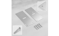 2 Pieces Fence Post Extender with Screws Stable Hardware Flat Profile for DIYers
