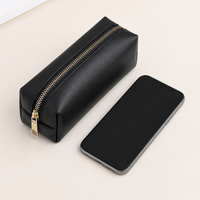 Synthetic Leather Pencil Case for Australian Students, Zipper Pencilcase, Faux Leather Pen Case, University Stationery Storage Bag