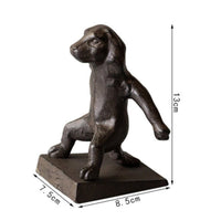 Cast Iron Dog Door Stopper Decorative Vintage Dog Door Stop Cute Design