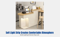 Modern Minimalist Cashier Counter, Small Bar Table, Reception Desk, for Boutiques, Tea Shops, Offices