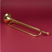 Bugle Playable Gold Bugle Musical Instrument for Drum Corps