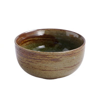 Japanese Ceramic Rice Bowl, Rusted Glaze, 12-12.9cm