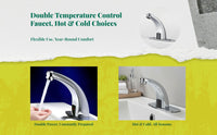 Touchless infrared brass faucet