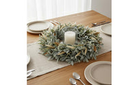 DoorWreath Artificial Lamb Ear Wreath Waterproof Home Decor for Front Door