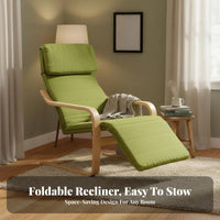 Foldable Adjustable Chaise Lounge Ergonomic Padded Recliner with Footrest sturdy Construction Folding Seat for Women, Outdoor aficionados, Living Room, Bedroom, Balcony, Garden