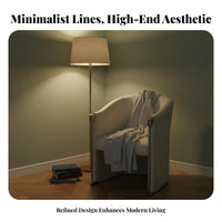 Curved Spine Single Chair Light Luxury Upholstered Armchair Minimalist Design High Spinerest for Hoteliers, Reception Area