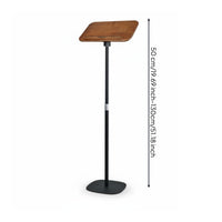 Adjustable Book Holder Versatile Floor Book Stand Solid Wood Panel Standing Books Holder for Students, Study