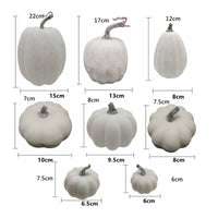 8 Pieces Decorative Pumpkins Fall Fake Pumpkins Autumn for Decorators, Crafters