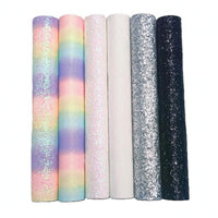 6 Pieces Glitter Craft Sheets Rectangular Arts Supplies Easy to Use