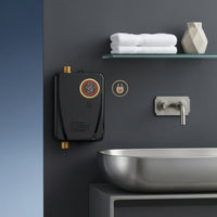 Compact Water Heater with Digital Display Space-Saving Point-of-Use Electric Water Heater for Rv