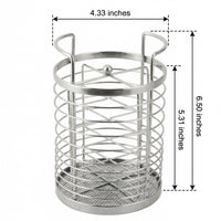Rotating Utensil Holder and Cutlery Drainer, Stainless Steel 3 Compartment Storage Rack, Countertop Utensil Drainer and Space Saving Sink Tidy