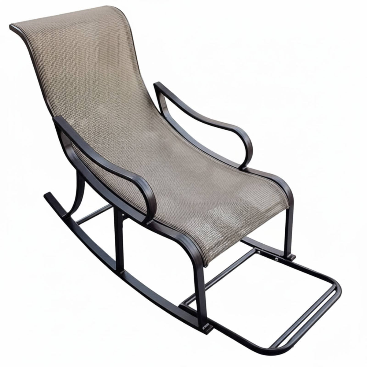 Rocking Lounger Ergonomic Design Rocking Chair Modern Aesthetic Includes Headrest Pillow for Adults, Seniors, Balcony