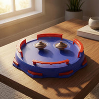 Plastic rotatingTop Arena Recessed Spinning Top Stadium Gyro Battle Stadium Guard Sections Slim Open Arena Raised Rim