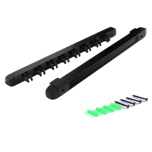 Billiard Cue Rack with 8 Slots Compact Wall Mount Pool Cue Rack Hardwood