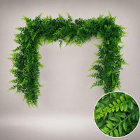 1.8m Artificial Eucalyptus Garland Vine, Faux Eucalyptus Leaves for Wedding Arch Decoration, Greenery Persian Grass Vine