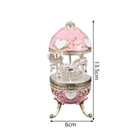 Jewelry Box Rhinestone Trim Enameled Trinket Box Hand-Painted for Tabletop