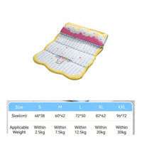 Foldable Pet Mat with Pillow Easy to Clean Waterproof Dog Sleeping Pad for Dogs