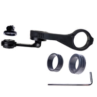 Aluminum Bike Computer Mount with Gopro Base for Garmin and Insta360