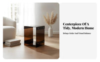 Transparent doublelevel Side Table Minimalist design 2-Tier Transparent Table