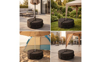 Slim Umbrella Weight Bag Long-Lasting Sand Bag with Strap Portable Fillable Sandbag Heavy Duty for Patio, Garden, Backyard