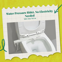 Dual-spray bidet, adjustable pressure