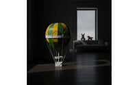 Metal Hot Air Balloon Ornament Artisanal Hot Air Balloon Decoration Painted Hanging Ornament Large for Decorators, Photographers, Taverns, Shop Panes, Studios