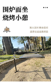 可拆卸便携式火炉子烧烤架户外露营架子跨境折叠多功能野外火盆