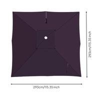 Roman Garden Umbrella Canopy Weatherproof Garden Umbrella Cover Long-Lasting