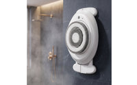 Handsunrestricted Wall Mounted Back Scrubber Adjustable Electric Shower Brush for Bathroom
