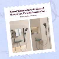 Digital Display Shower System, Temp Control, High Pressure