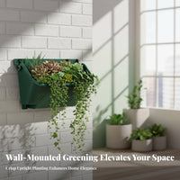 Upright Greening Wall Pot, Hanging Flower Box PP Plastic Planter