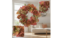 Fall Wreath with Maple Leaves Seasonal Autumn Wreath Elegant for Wall