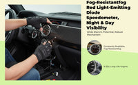 Global Positioning Speedometer, 85mm Waterproof and Dustproof, Red Backlight, Universal 0-200km/h for Car, Motorcycle, Boat