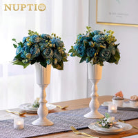 European Style Gold Vintage Iron Flower Vase for Living Room and Wedding Decor