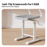 Ergonomic Splitspinerest Chair Height Adjustable children's Furniture Support Breathable pad for Students, Teenagers