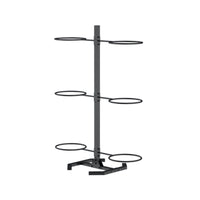Space-Saving Design Exercise Ball Storage Rack Sturdy Steel Frame Exercise Ball Stand Sturdy Floor-Protecting Feet for Personal Trainers