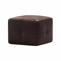 Round Upholstered Pouf Luxury Aesthetic Low Stool Modern Design for Living Room