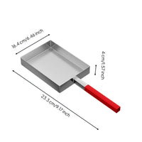 Square Griddle Pan Uncoated Square Griddle Induction-Compatible Flat Skillet for Home Cooks, Stovetop Grilling, Commercial Kitchens, Outdoor Cooking