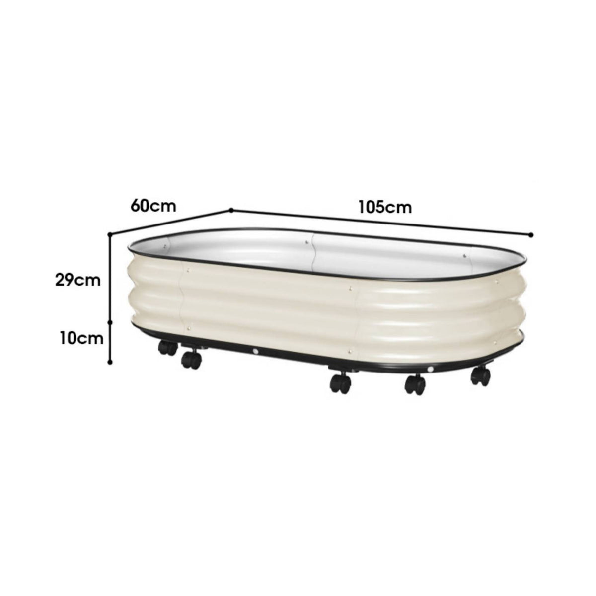 Reptile Enclosure with Wheels Open-Top Tortoise Tub with Casters Turtle Breeding Box Corrugated Reptile Breeding Box for Patio