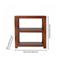 Solid Wood Amplifier Stand Sturdy Wooden Audio Rack Stereo Equipment Cabinet Heavy Duty Oak Construction Suitable for Home Theater Living Room Bookshelf Display