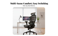 Ergonomic Chair with Headrest Breathable spinerest for Gaming Setup, Workstation
