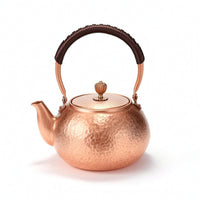 Tea Kettle with Lid Hammered Hot Water Boiler Stain-Stain-Resistant for Camping