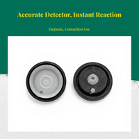 Automatic touchless faucet with movement detector, water-saving enhancement, commercial restroom entry control entryory