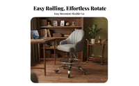 Adjustable rotating Chair with supportrest Multi-Purpose Rolling Stool Padded Seat