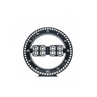 Digital Wall Clock Plug-Powered Round LED Wall Clock Minute Markers