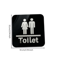 Men and Women Bathroom Sign Even Acrylic Restroom Sign Flat