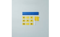 Detachable Linemen Splits Marker Set Coated Linemen Splits Marker with Letter Strips Portable Weather-Resistant for Coaches