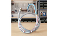 Transparent Oil Drain Hose Flexible Oil Drain Tube with Connector Clear Steel-Wire Hose for DIYers